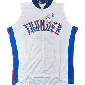 NBA Oklahoma City OKC Thunder sz:XL Women's Sleeveless Cycling Jersey Top White